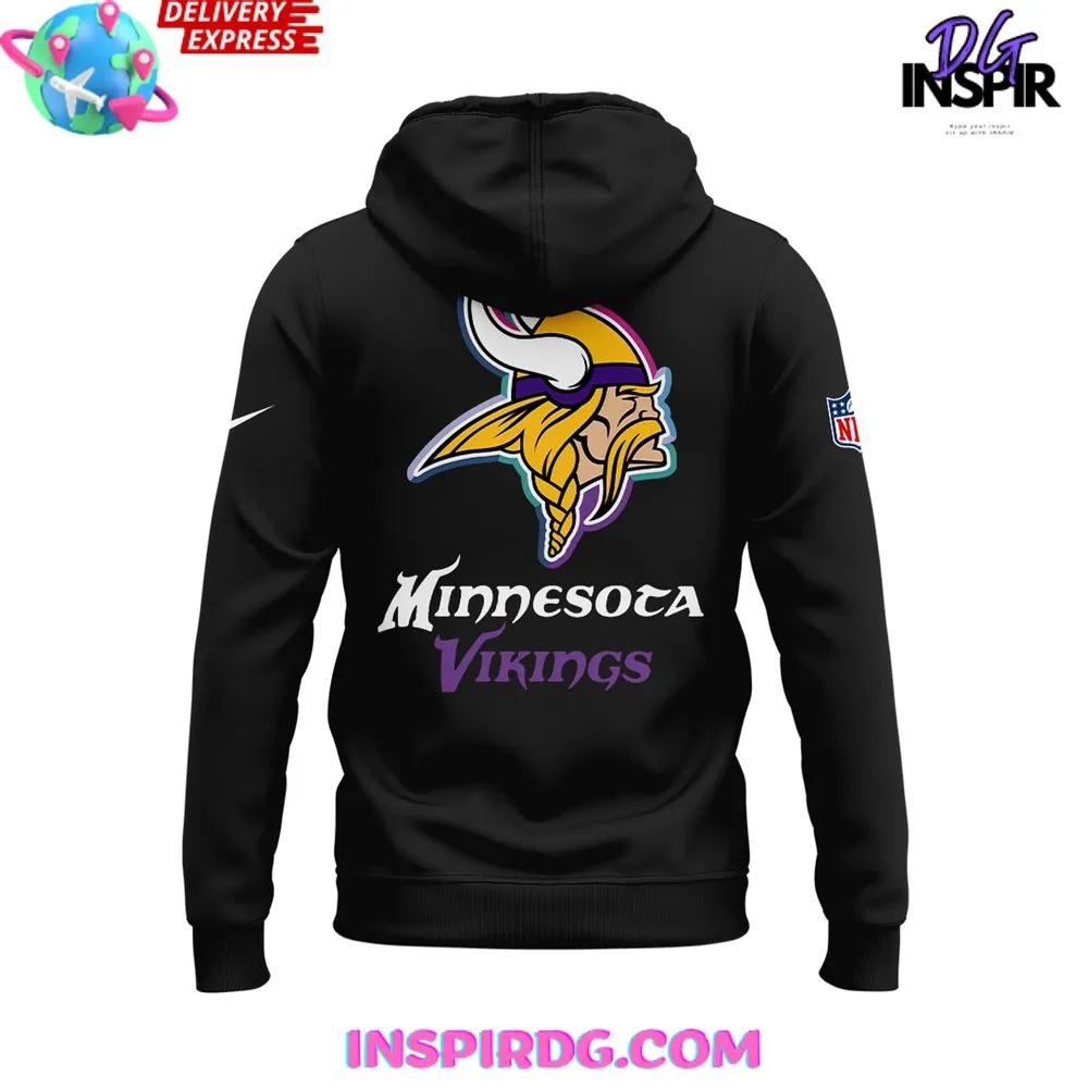 -Minnesota Vikings Crucial Catch Intercept Cancer 2024 Hoodie