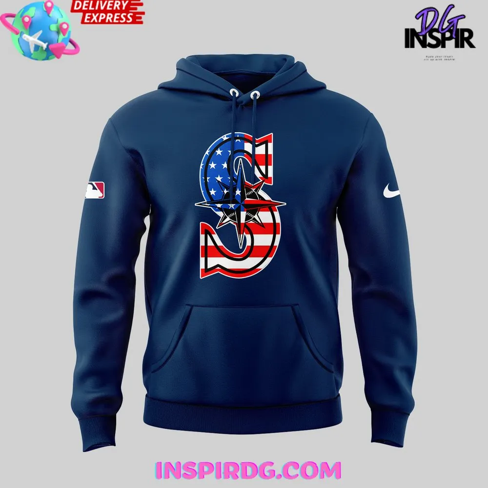 -Special Fourth of July Seattle Mariners Hoodie