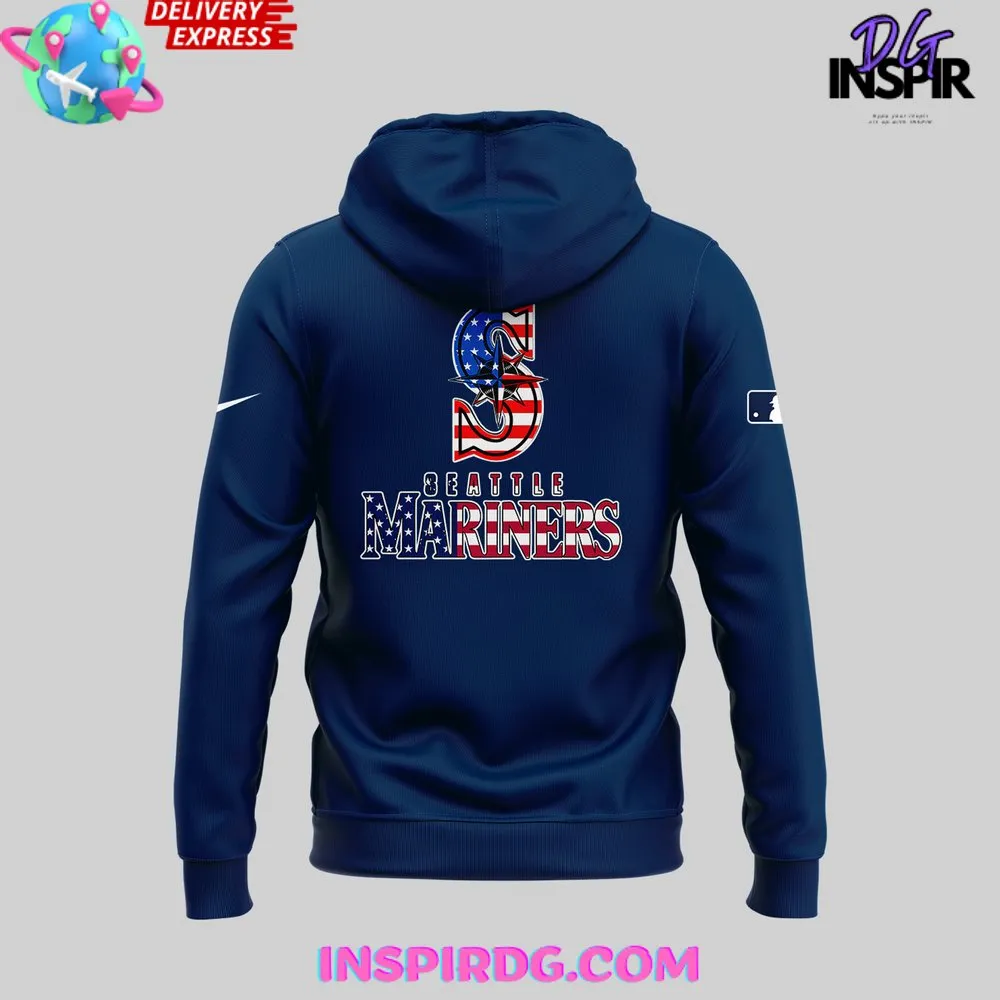 -Special Fourth of July Seattle Mariners Hoodie