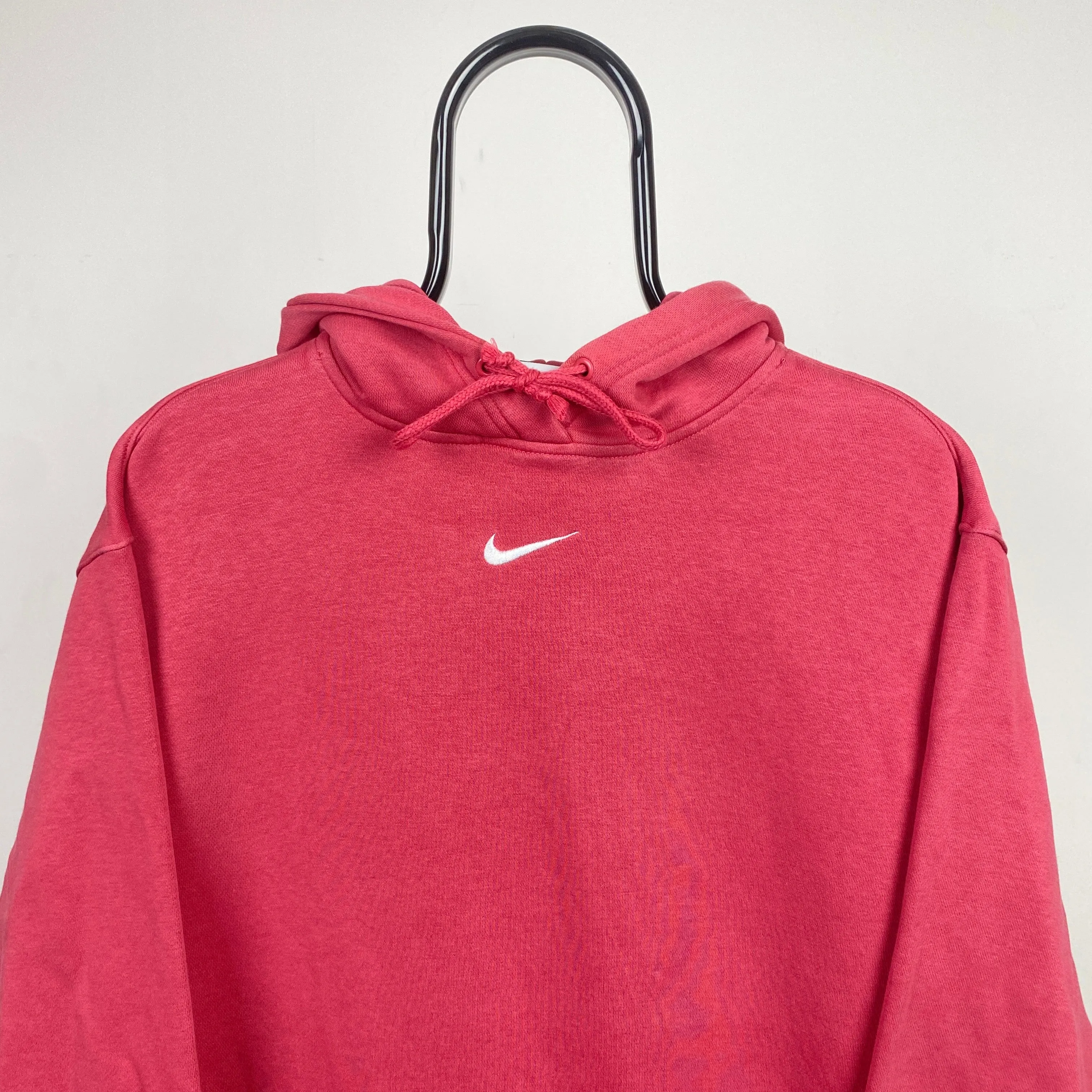 00s Nike Centre Swoosh Hoodie Pink XS