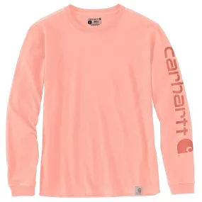 103401 - Carhartt Women's WK231 Workwear Sleeve Logo Long-Sleeve T-Shirt