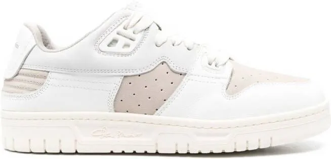 Acne Studios tonal panelled low top sneakers White