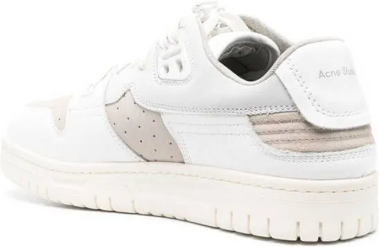 Acne Studios tonal panelled low top sneakers White