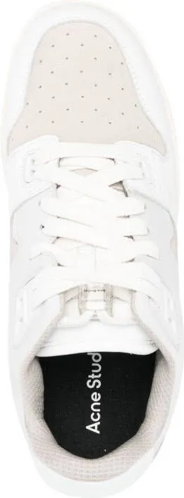 Acne Studios tonal panelled low top sneakers White