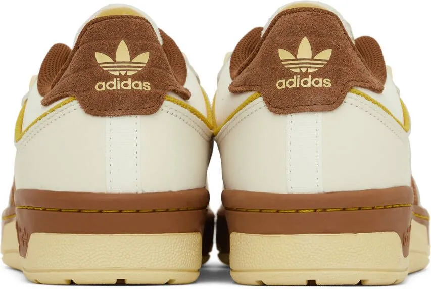 Adidas Originals Off-White & Brown Rivalry Low 86 Sneakers