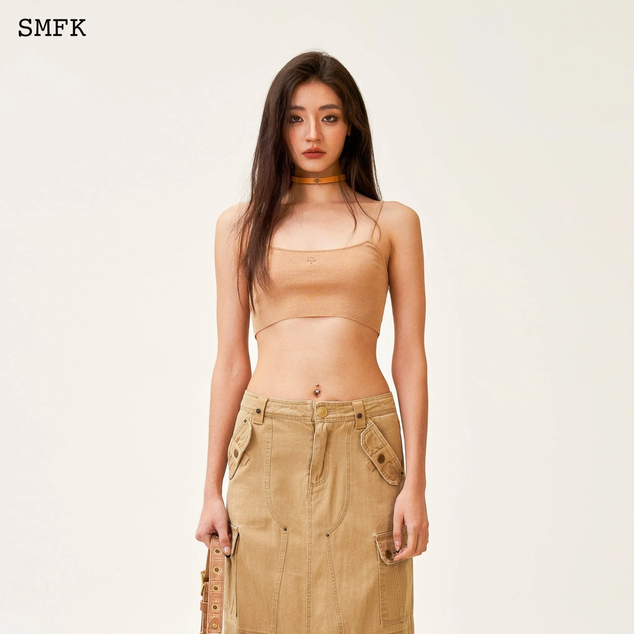 Ancient Myth Tarpan Workwear Long Skirt Wheat-