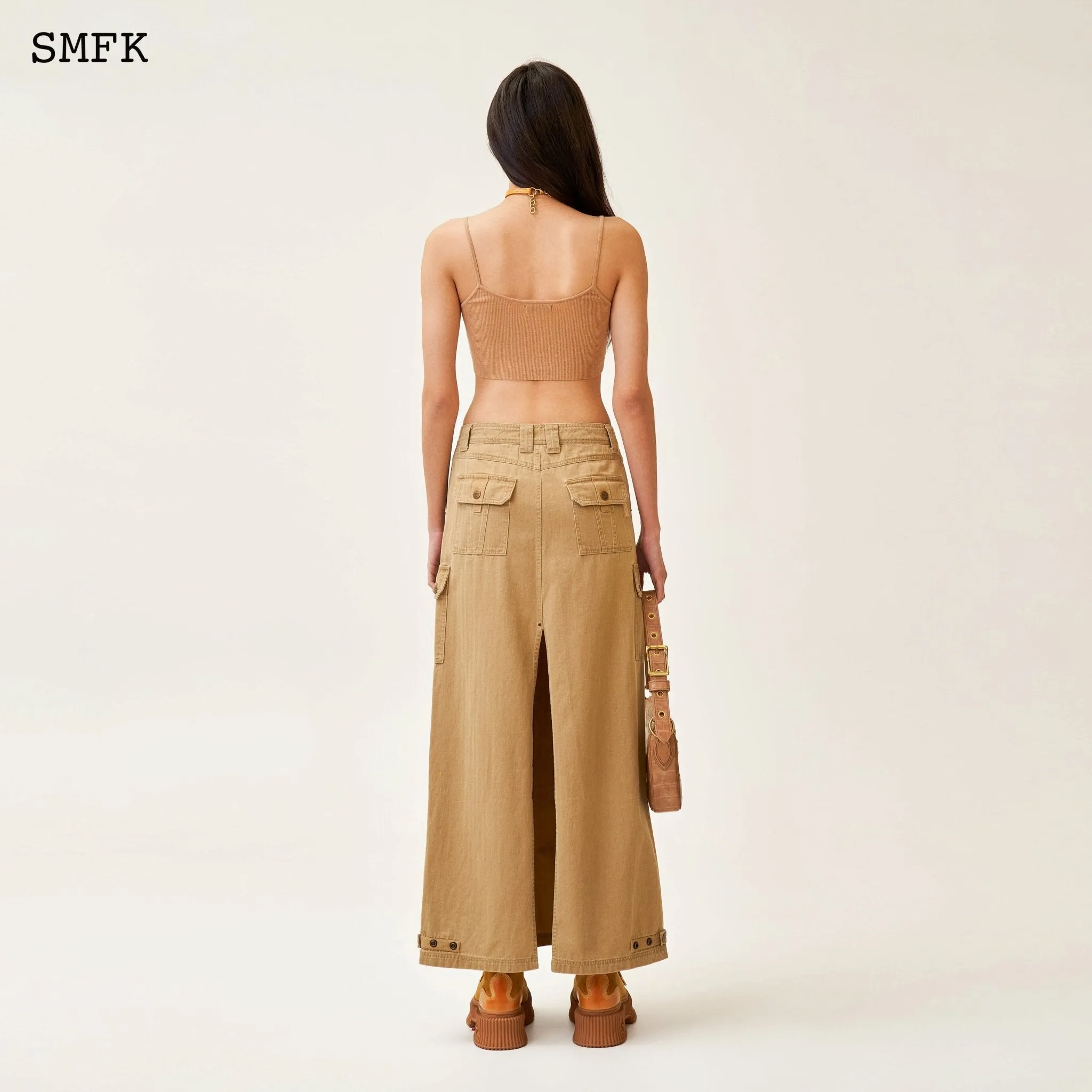 Ancient Myth Tarpan Workwear Long Skirt Wheat-