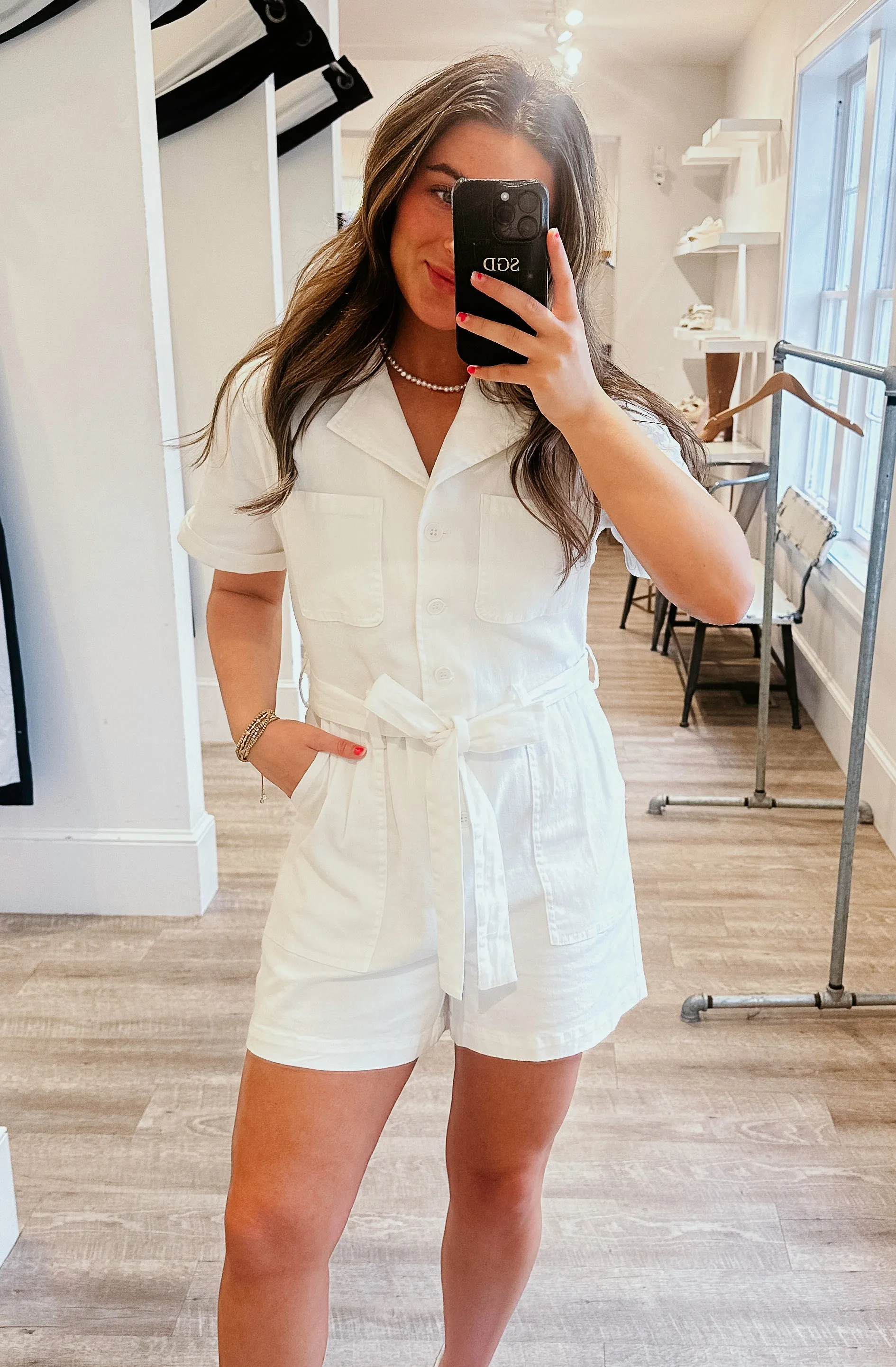 AROUND TOWN UTILITY ROMPER