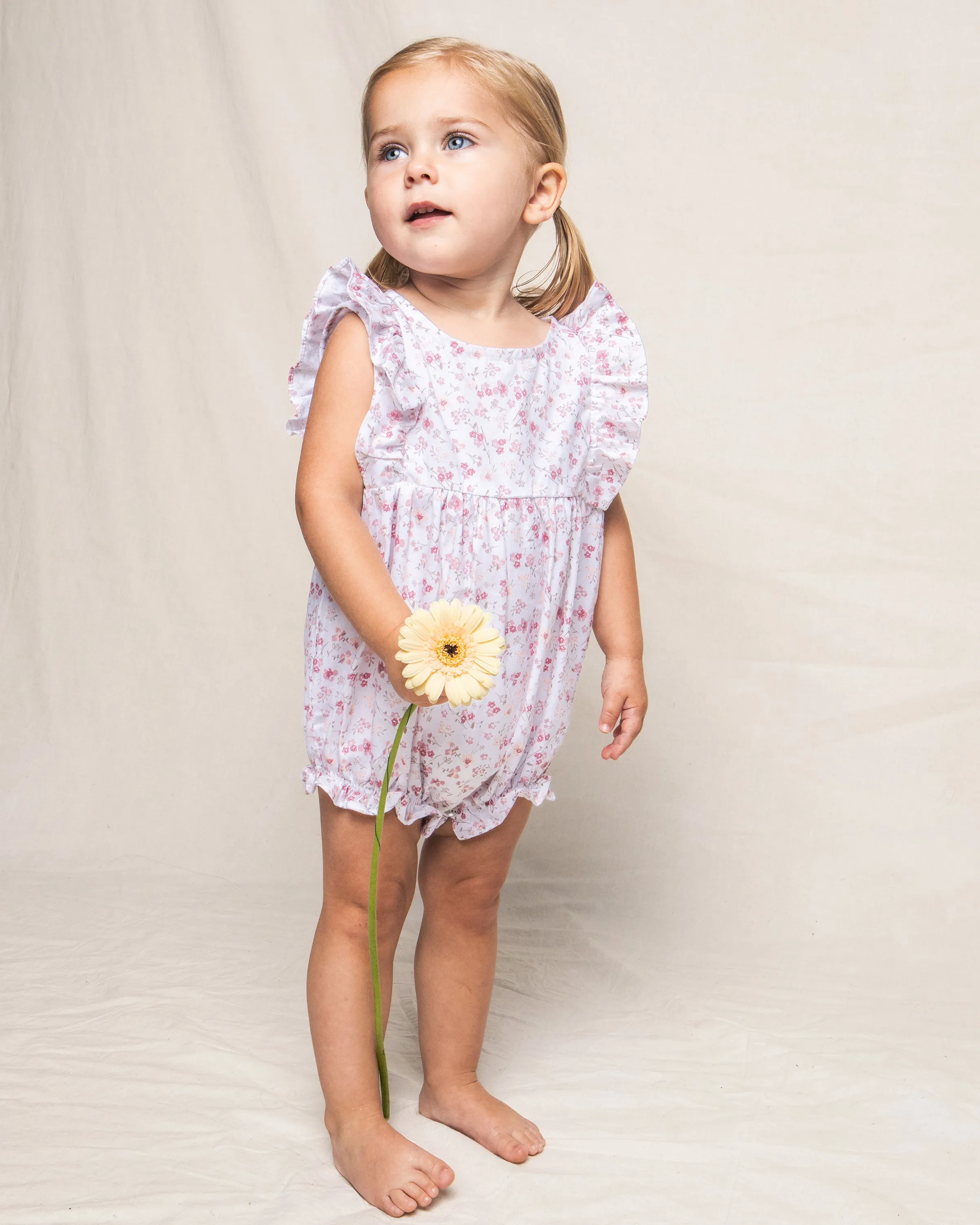 baby ruffled romper dorset floral