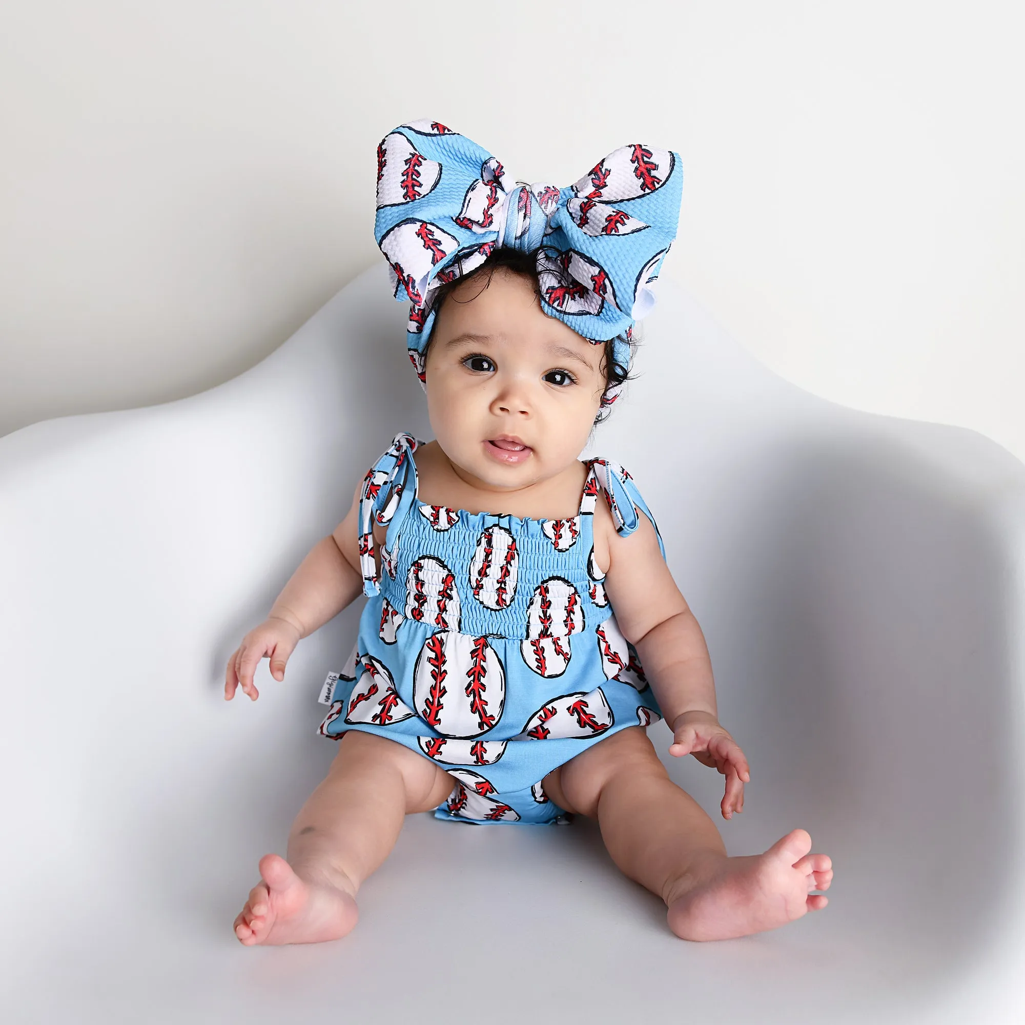 Bambino SMOCKED BUBBLE ROMPER