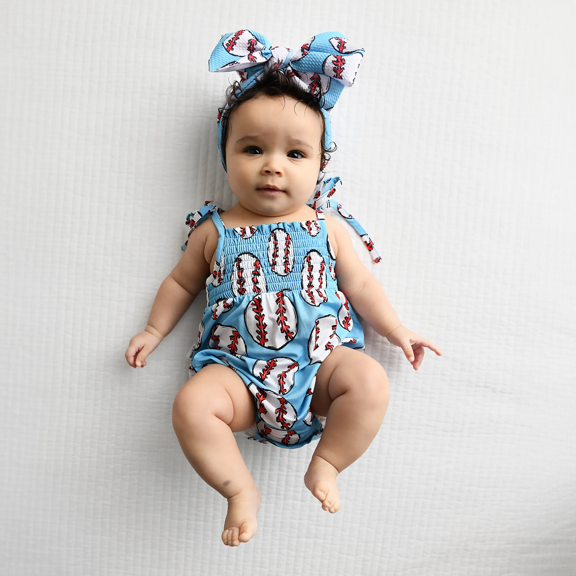 Bambino SMOCKED BUBBLE ROMPER