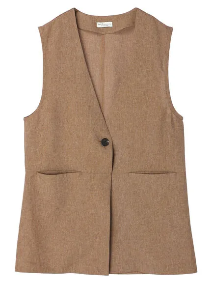 Bobo Tokyo Noriko Linen Sleeveless Vest