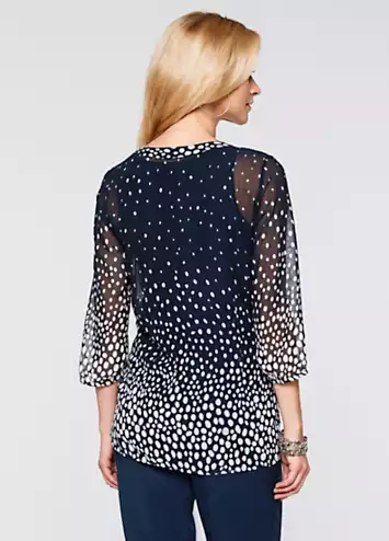 bonprix Dotty Chiffon Tunic | Grattan