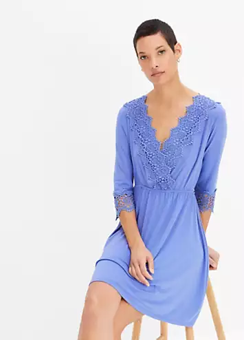 bonprix Lace Trim Tunic Dress | Grattan