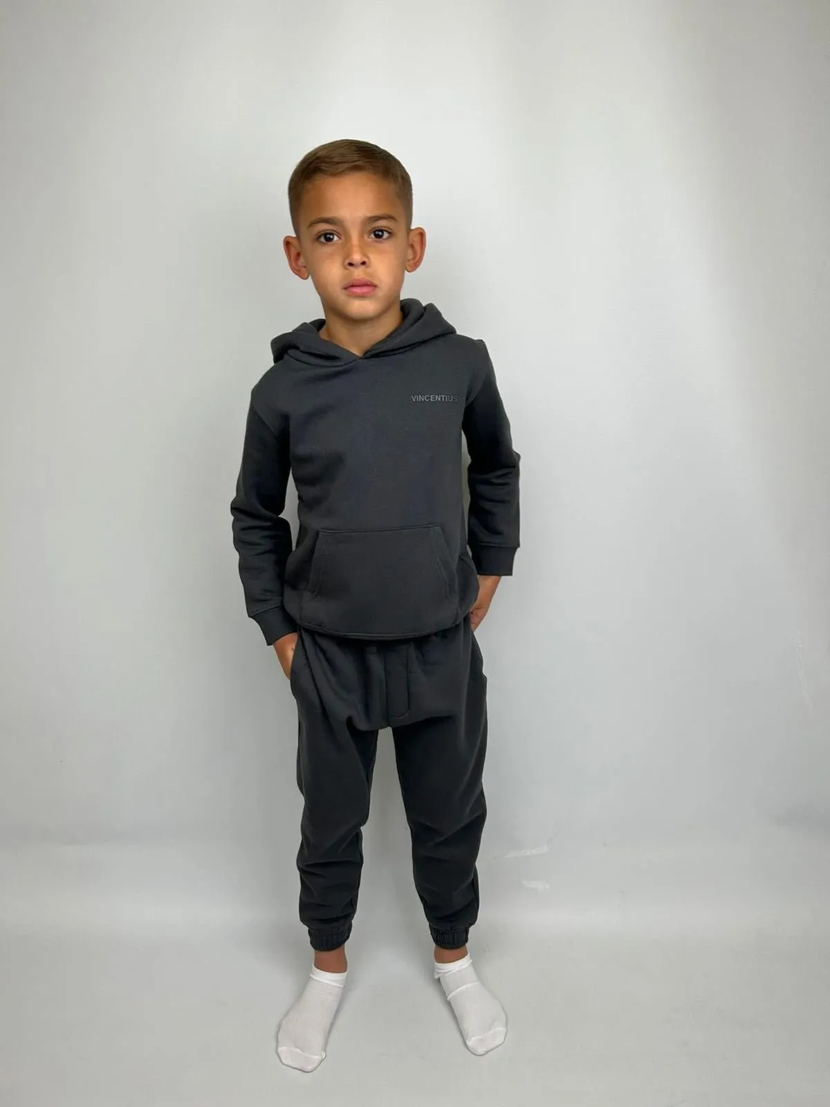 Boy's Every Day Tracksuit - Charcoal