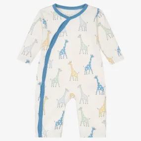 Boys Ivory Giraffe Friends Romper