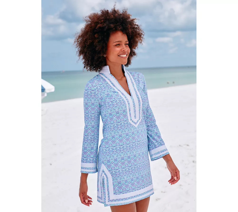 Cabana Life Long Sleeve Tunic Dress UPF 50