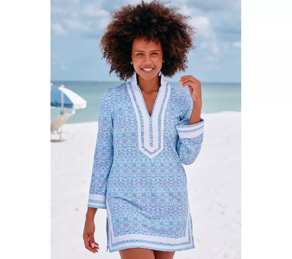 Cabana Life Long Sleeve Tunic Dress UPF 50