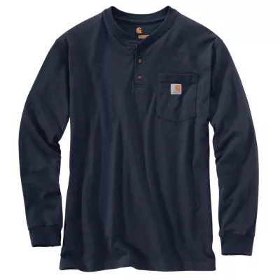 Carhartt K128 Long-Sleeve Workwear Pocket Henley Shirt