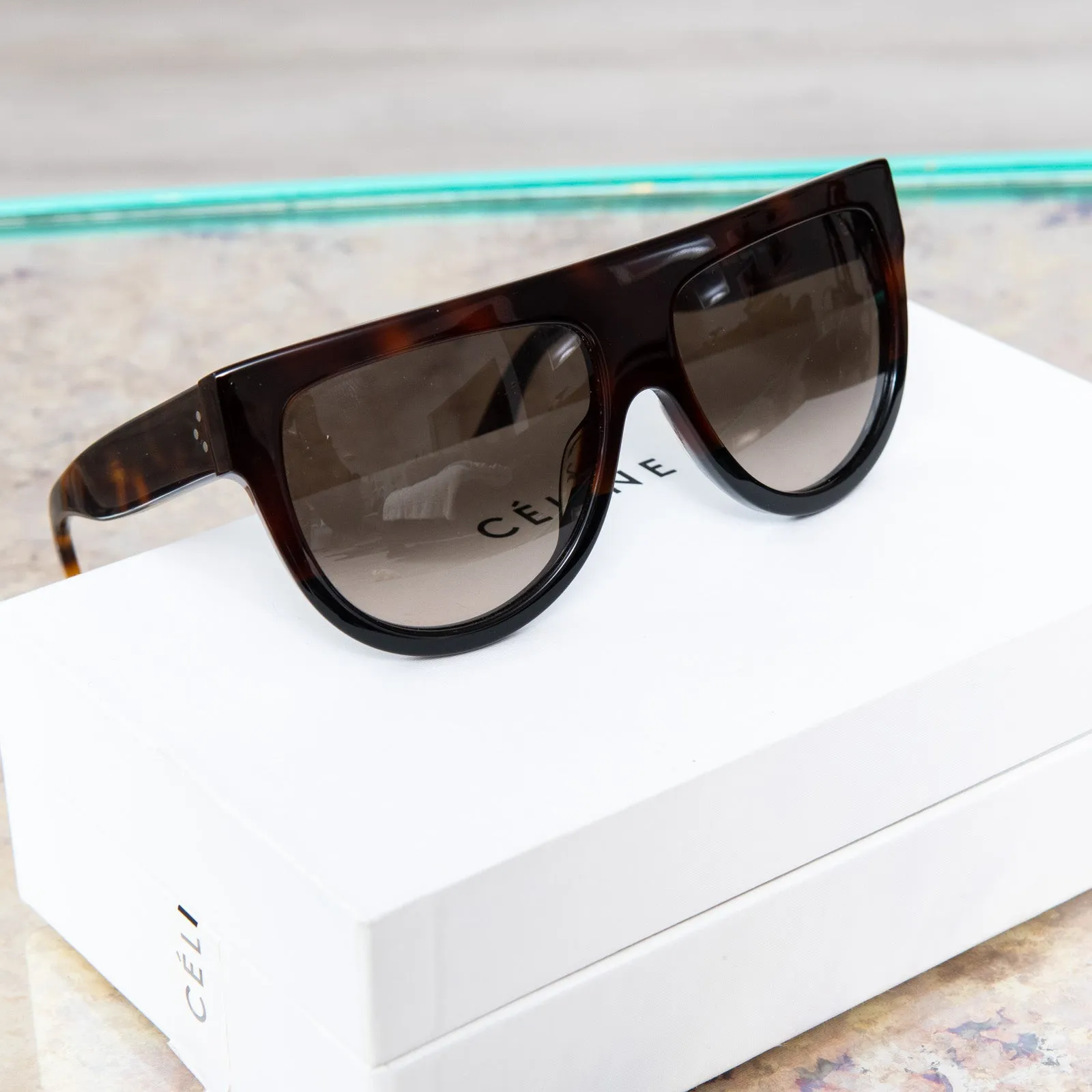 Celine Tortoiseshell Sunglasses