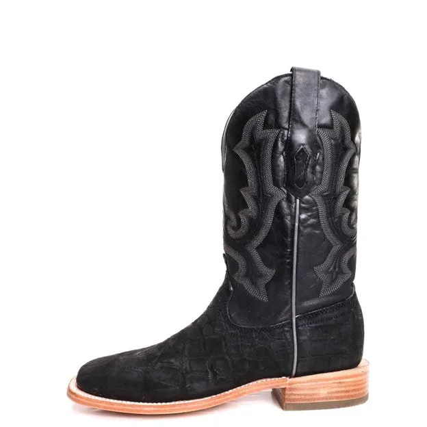 Corral Men's Matte Black Alligator Cowboy Boot