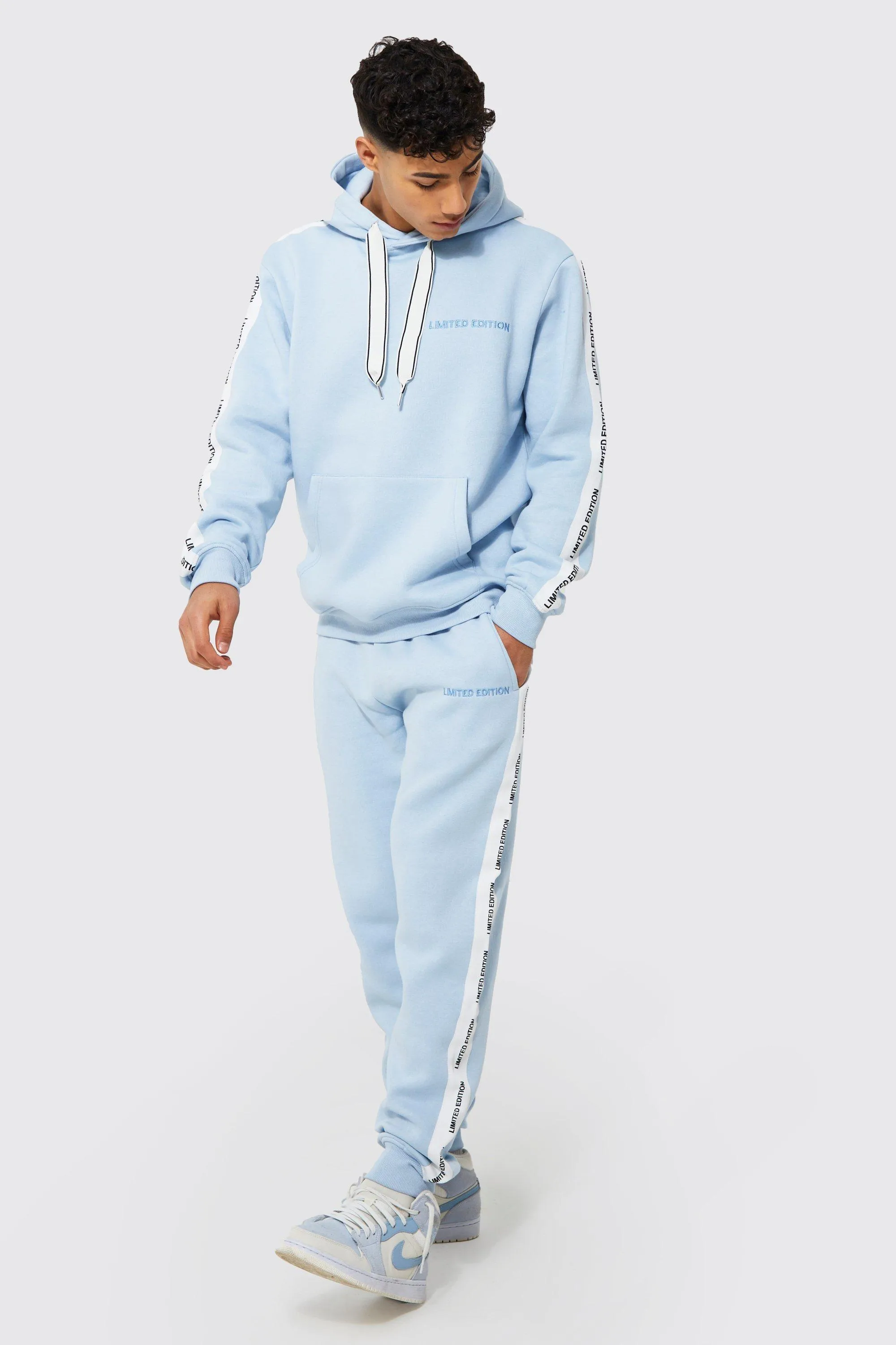 Drawcord Detail Tracksuit With Side Tape