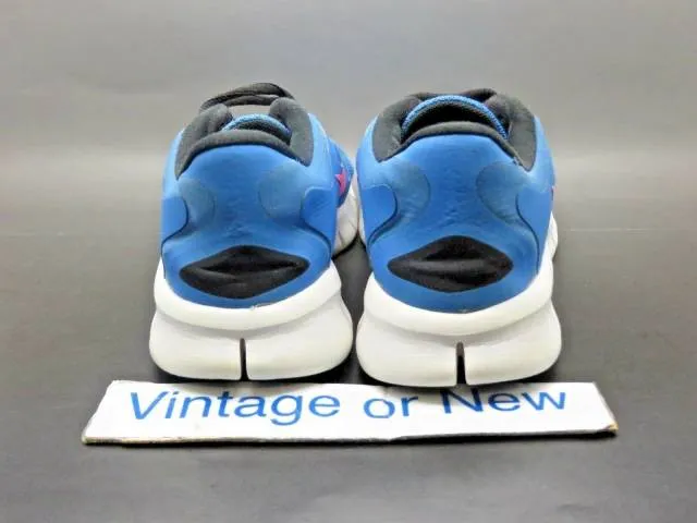 Girls Nike Free 5.0 Distance Blue Pink Black Running Sho...