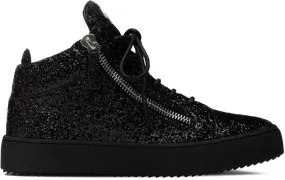 Giuseppe Zanotti Black Glitter Kriss Sneakers