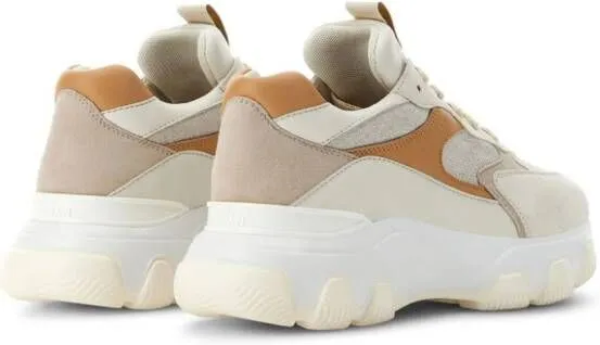 Hogan Hyperactive panelled suede sneakers Neutrals