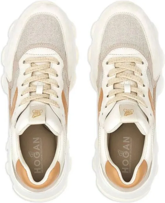 Hogan Hyperactive panelled suede sneakers Neutrals