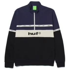 HUF Taped 1/4 Zip Fleece Black