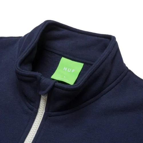 HUF Taped 1/4 Zip Fleece Black