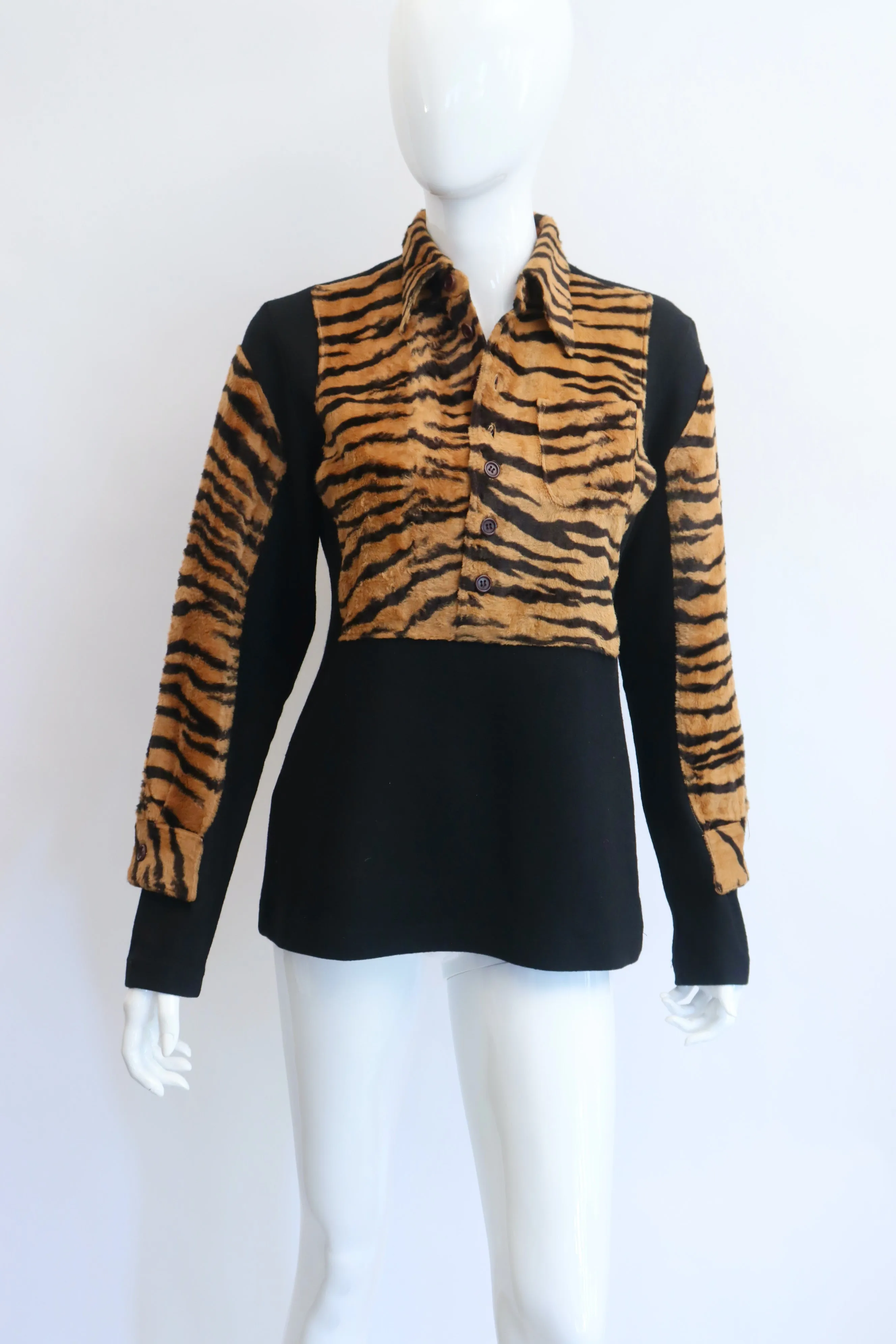 JEAN PAUL GAULTIER Vintage F/W 1994 Tiger Tunic Top