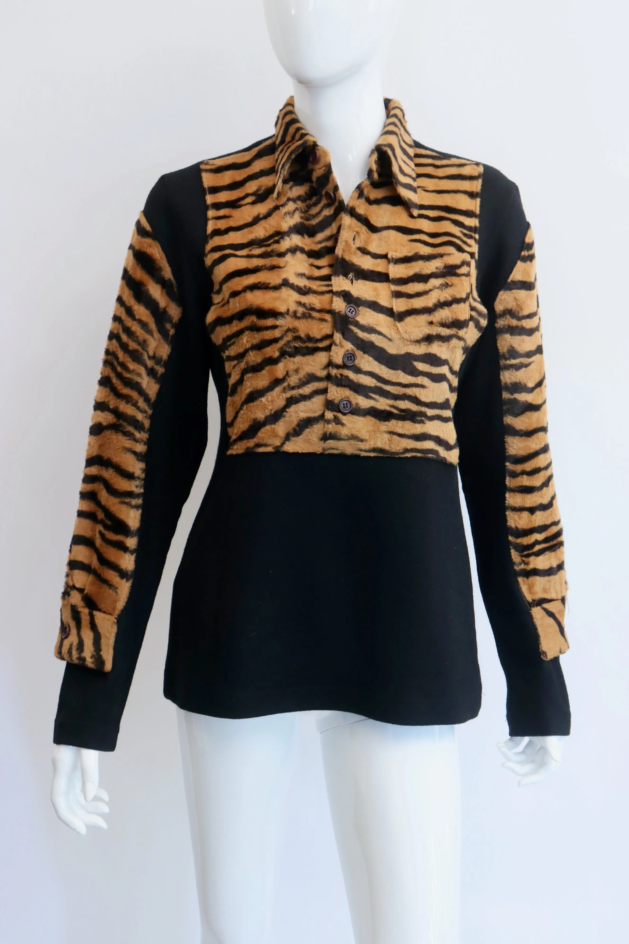 JEAN PAUL GAULTIER Vintage F/W 1994 Tiger Tunic Top