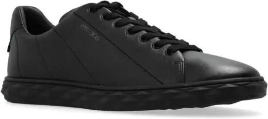 Jimmy Choo Diamond Light leather sneakers Black