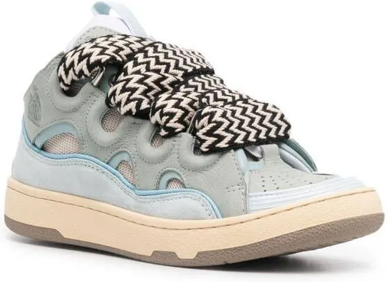 Lanvin Curb lace-up sneakers Blue