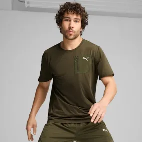 Men's Poly Cargo Tee | Dark Olive | PUMA SHOP ALL PUMA | PUMA 