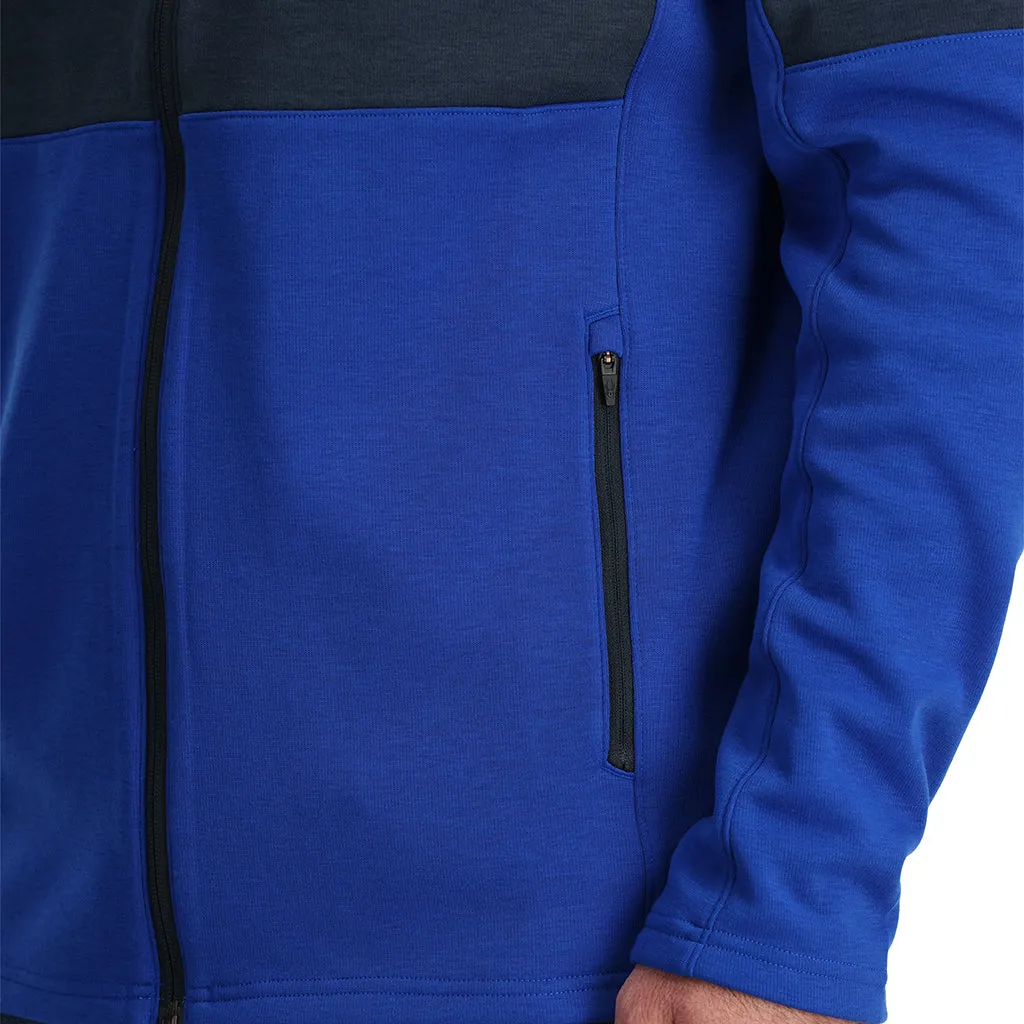 Mens Speed Fleece Full Zip - Electric Blue