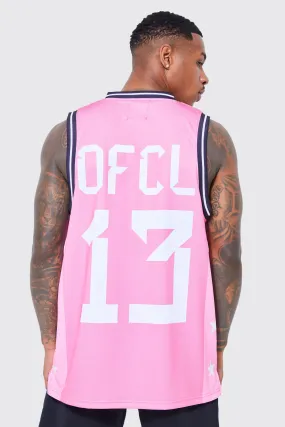 Mesh Ofcl Basketball Vest | boohooMAN UK