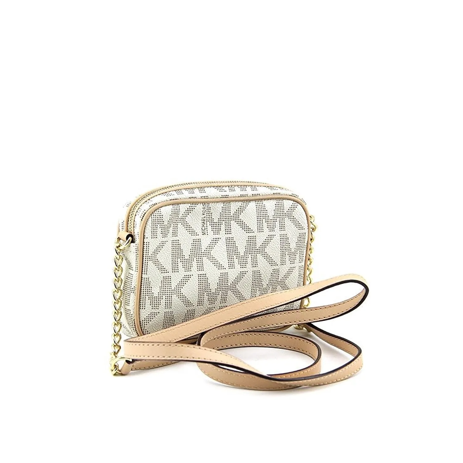 Michael Kors Jet Set MK Signature Cross-Body Bag in PVC  