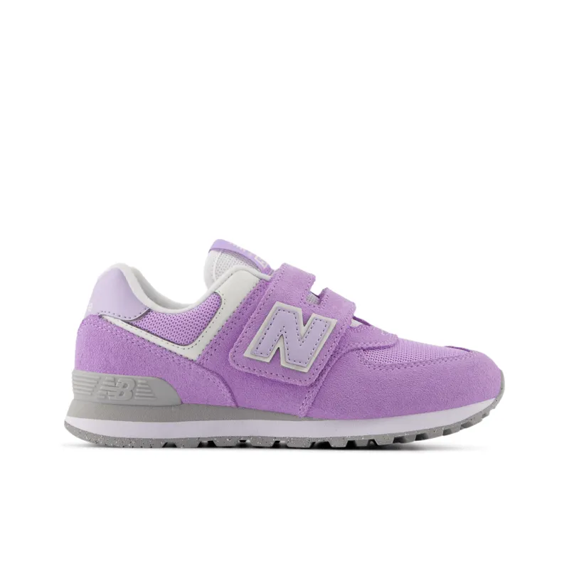 New Balance Youth Girls 574 Running Shoe - PV574ESL (Wide)