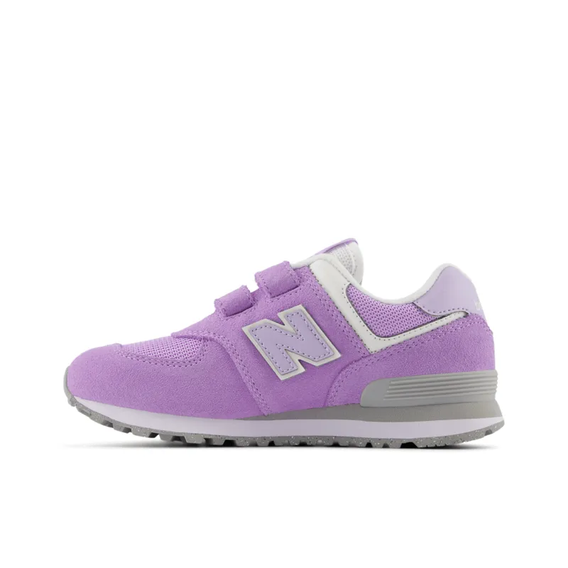 New Balance Youth Girls 574 Running Shoe - PV574ESL (Wide)