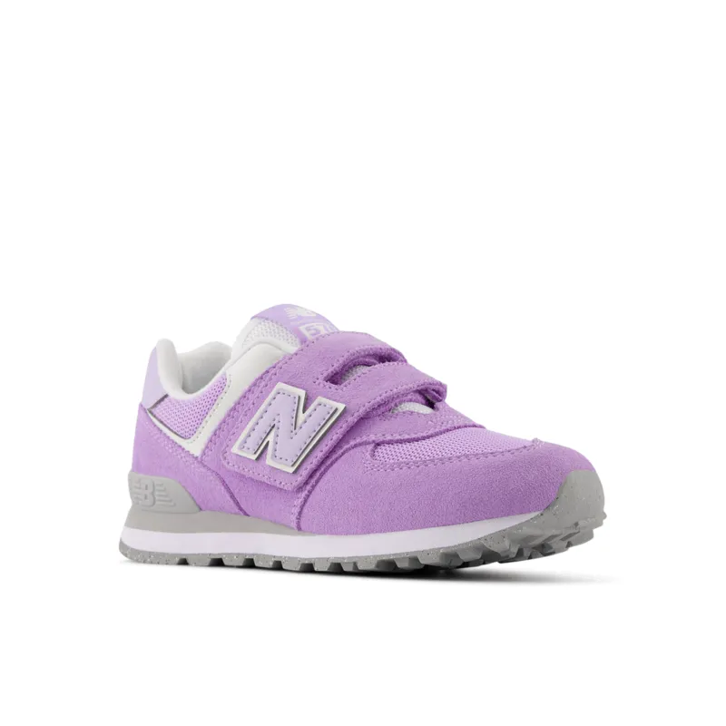 New Balance Youth Girls 574 Running Shoe - PV574ESL (Wide)