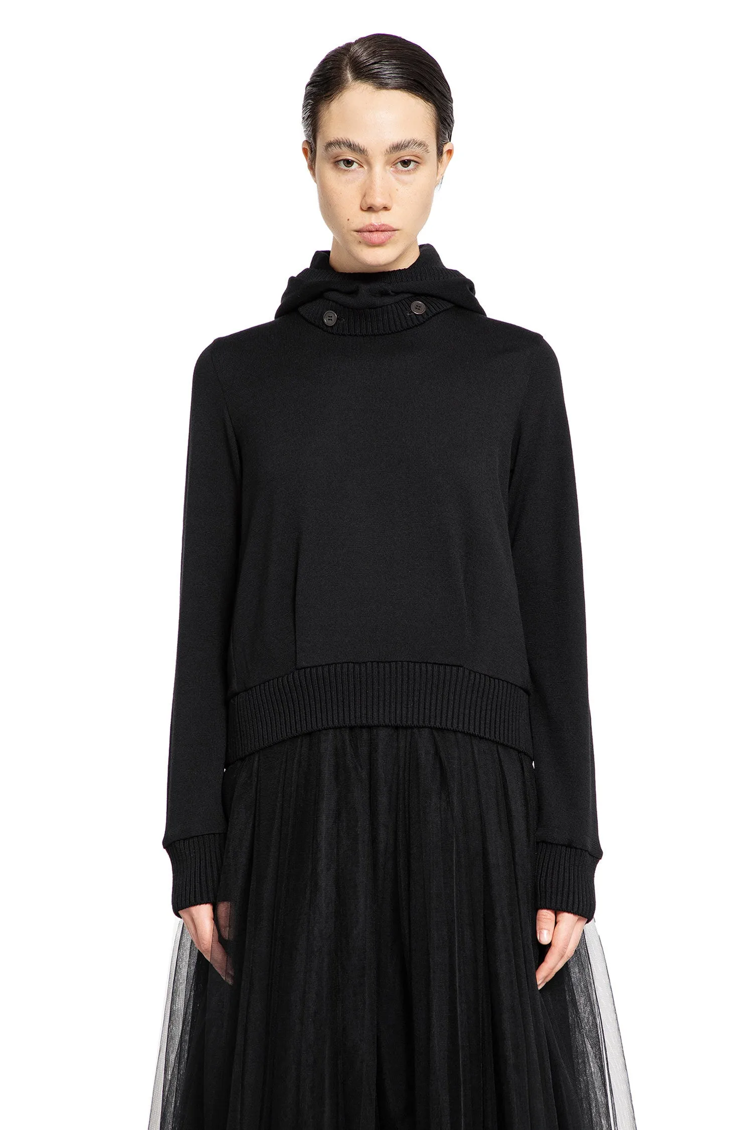 noir kei ninomiya boxy wool hoodie