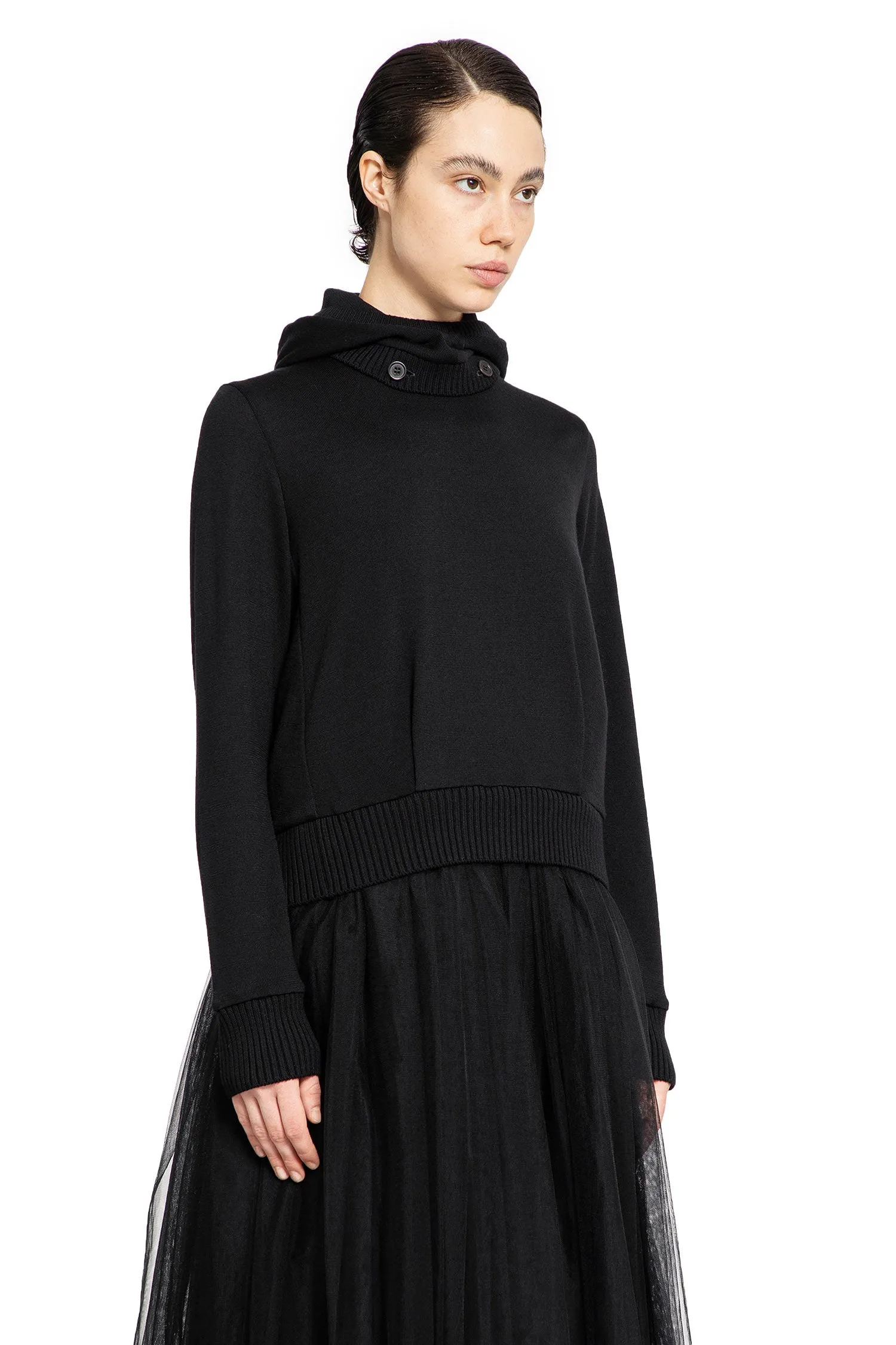 noir kei ninomiya boxy wool hoodie