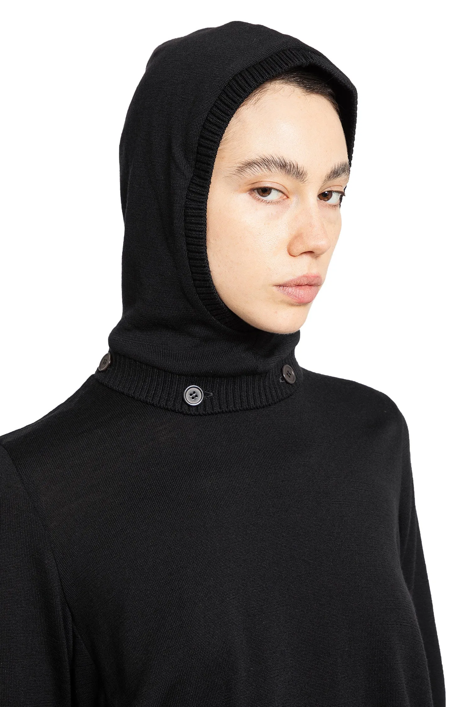 noir kei ninomiya boxy wool hoodie