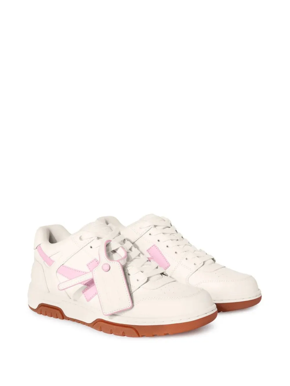 OFF-WHITE - Out of Office Sneakers in White/Pink