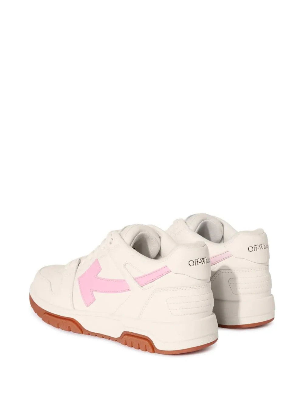 OFF-WHITE - Out of Office Sneakers in White/Pink