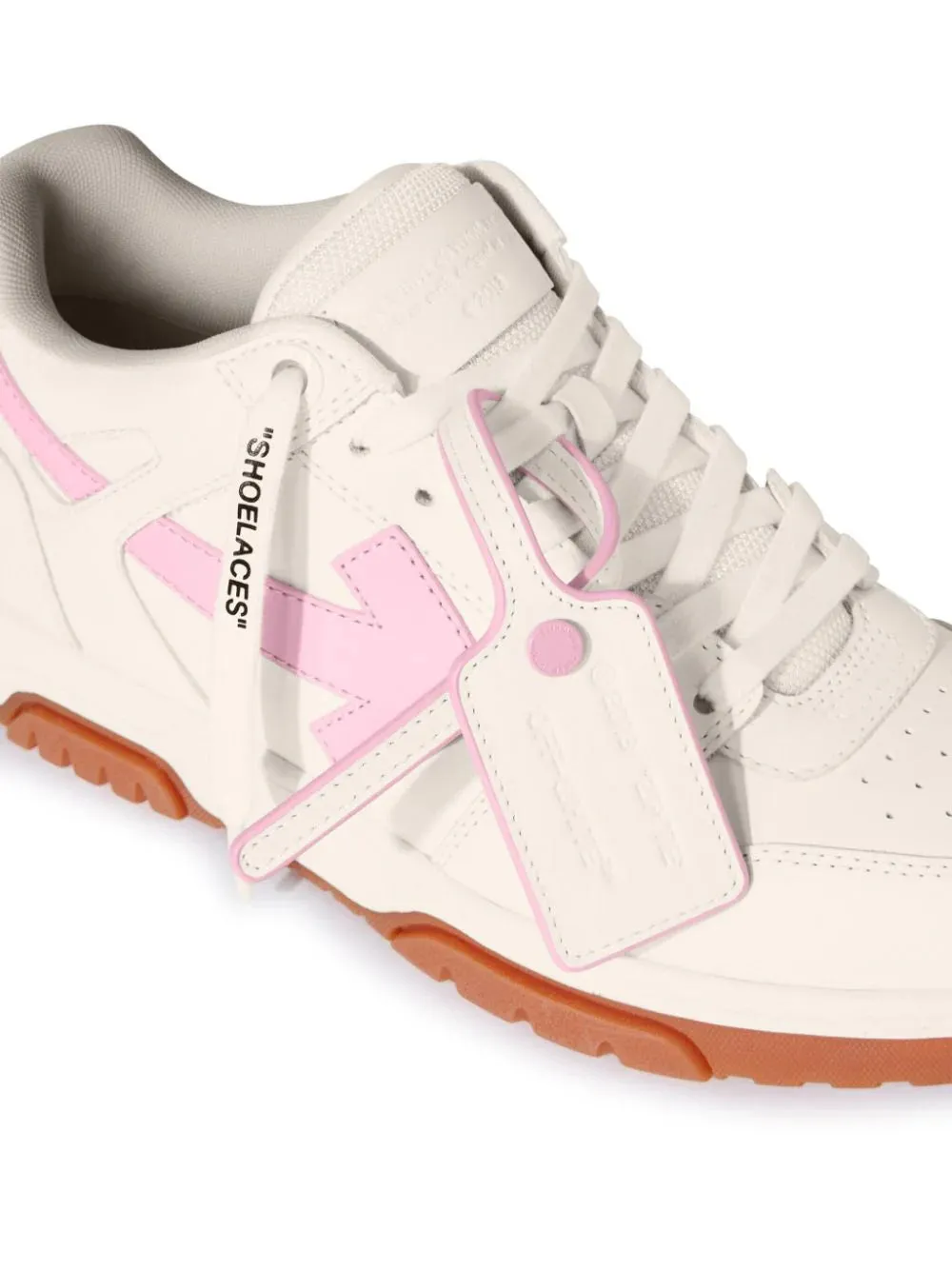 OFF-WHITE - Out of Office Sneakers in White/Pink