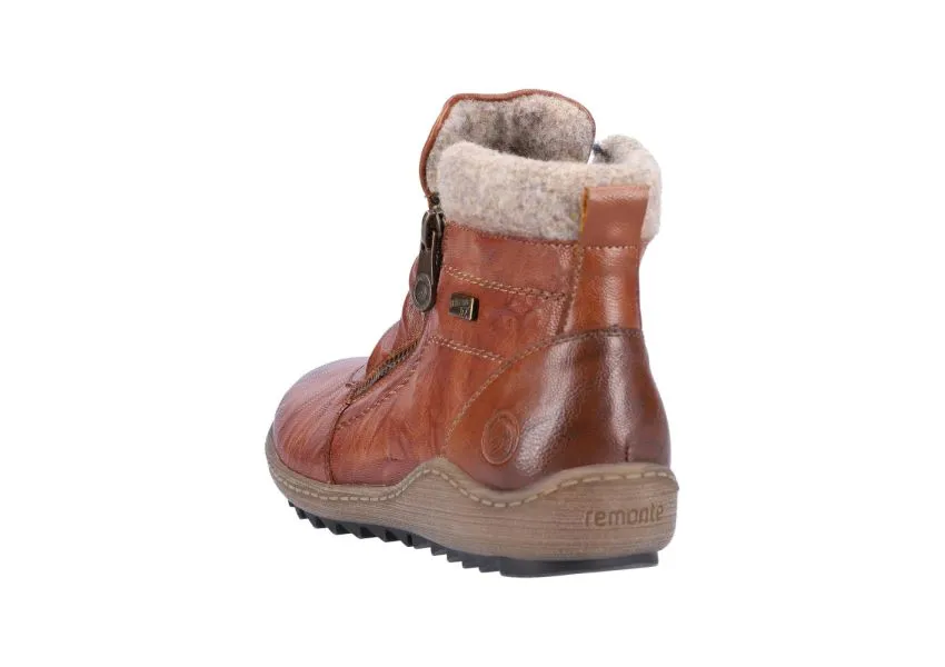 Ottawa Brown Ruched Zipper Boot